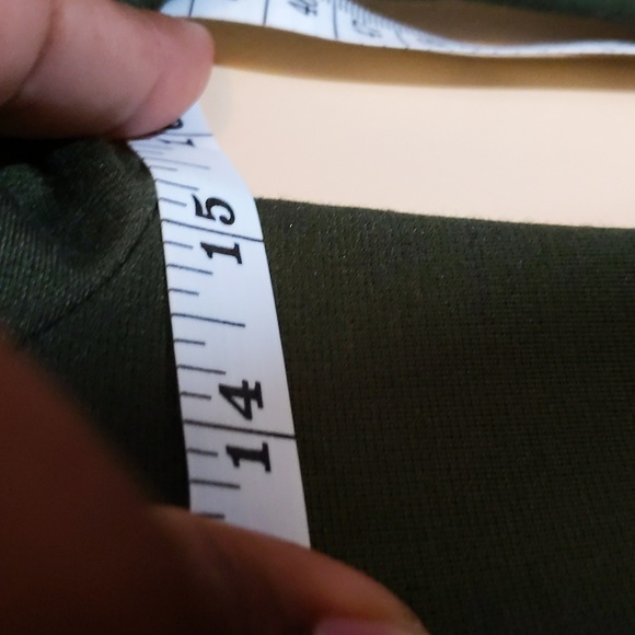 Neva| NWT Olive Green Long Sleeve Stretch Mini Dress - Picture 7 of 7
